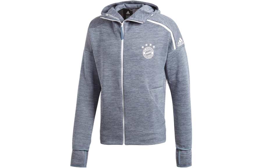 Adidas Adidas Bayern Munich Black Jackets Men's Original Asphalt Gray Hooded Moderate Other
