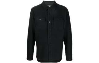 Double RL purl-knit cotton utility shirt