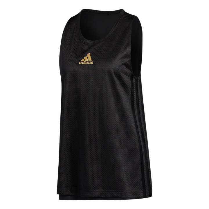 Adidas Adidas Tank Tops Men's Black Crew Neck Moderate Straight Fit