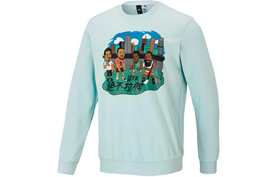 Adidas Adidas Sweatshirts Men's Green Crew Neck Moderate Regular