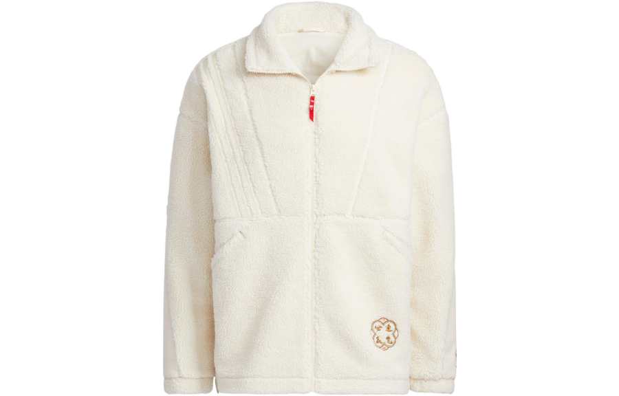 Adidas Neo Jackets Unisex Ecru Stand Collar Moderate Other