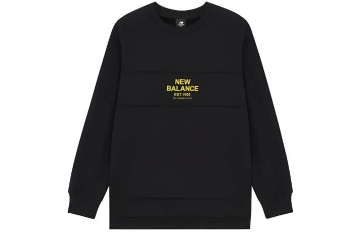 New Balance New Balance Sweatshirts Men's Black Crew Neck Moderate Regular