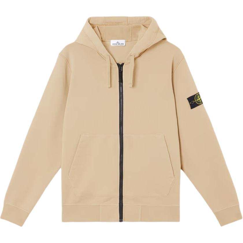 STONE ISLAND Compass Patch Zip Up Hoodie