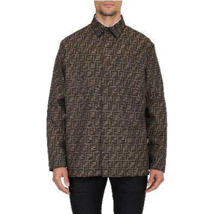 FENDI FENDI All Over Monogram Jacquard Overshirt
