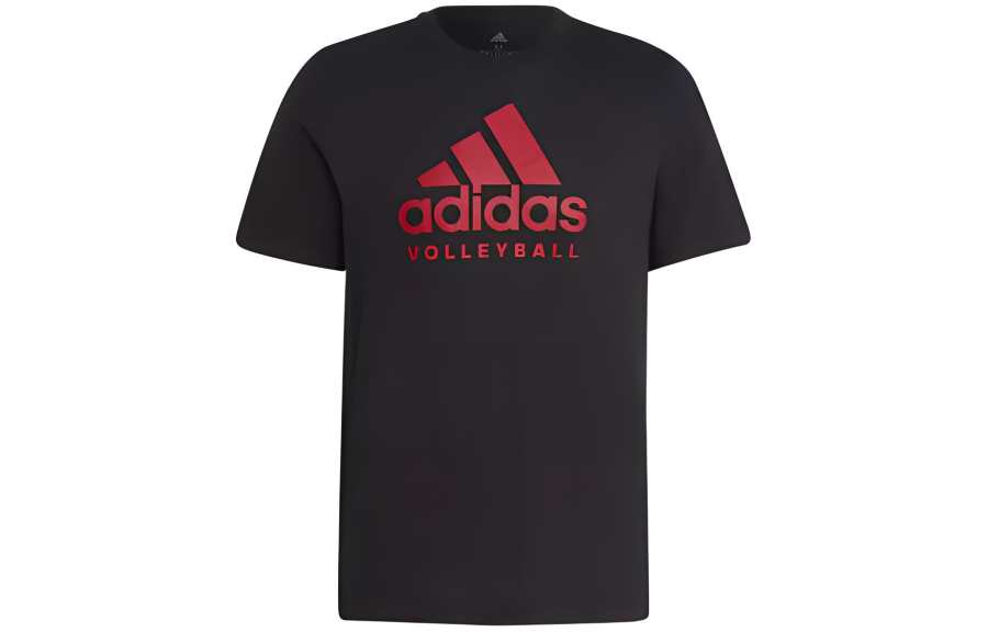 Adidas Adidas T Shirts Men's Black Crew Neck Moderate Straight Fit