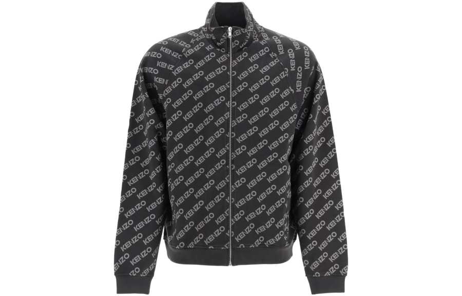 KENZO 【Previous Season】logo print zip-up jacket