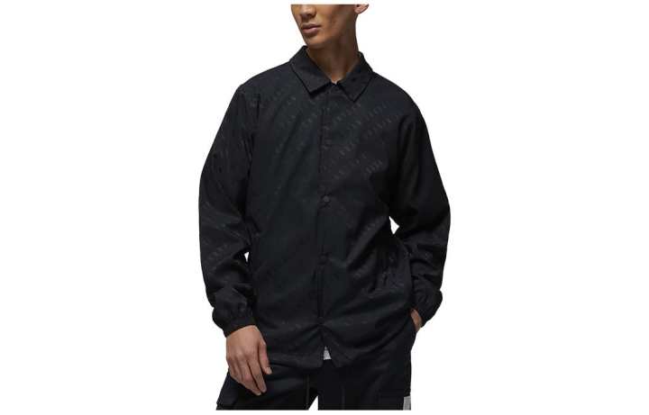 Jordan Jordan Jackets Men's Black Lapel Moderate Workwear