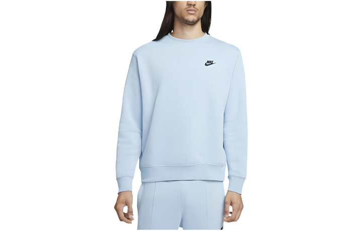 Nike Nike Sweatshirts Men's Sky Blue Crew Neck Moderate Regular