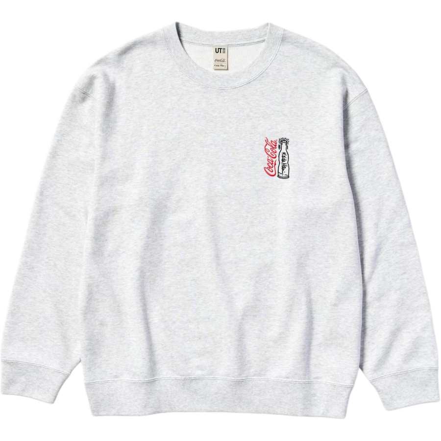 UNIQLO X Keith Haring X Coca Cola ·/Keith Haring X Sweatshirts Unisex Gray Crew Neck Moderate Regular