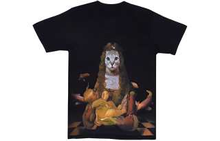 RIPNDIP T Shirts Men's Black Crew Neck Moderate Straight Fit