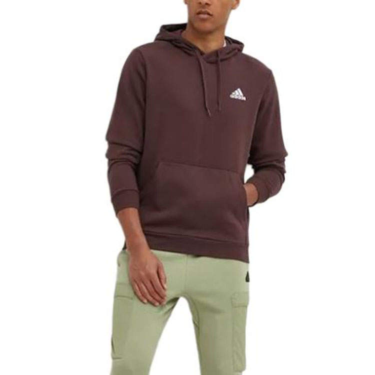 Adidas Adidas Clothing Sweatshirts Men's Brown Hooded Moderate