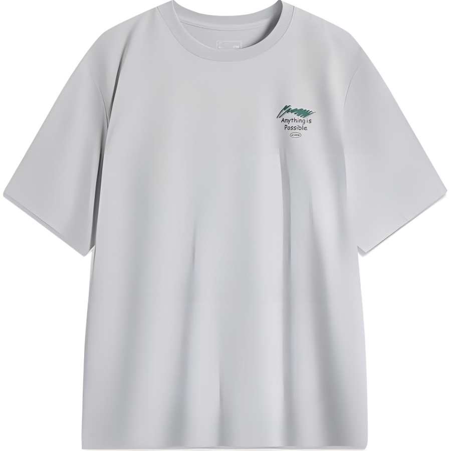 Li-Ning Li Ning Sports Life Collection T Shirt Men's Brick Gray