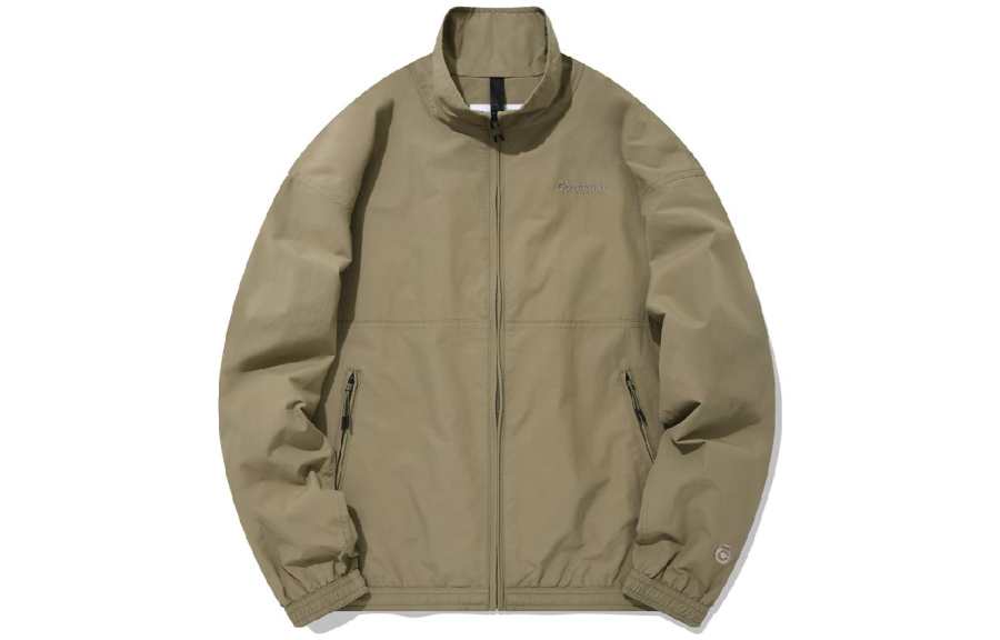 COVERNAT Jackets Unisex Khaki Stand Collar Moderate Other