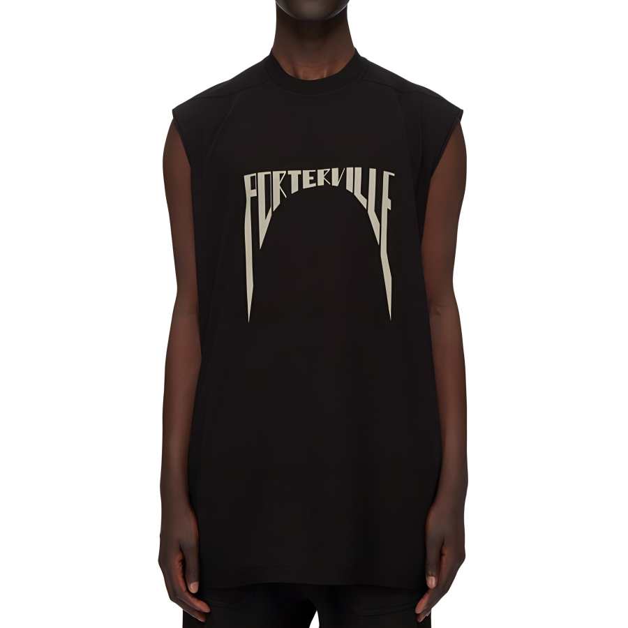 Rick Owens DRKSHDW Porterville Logo Printed Sleeveless T-Shirt