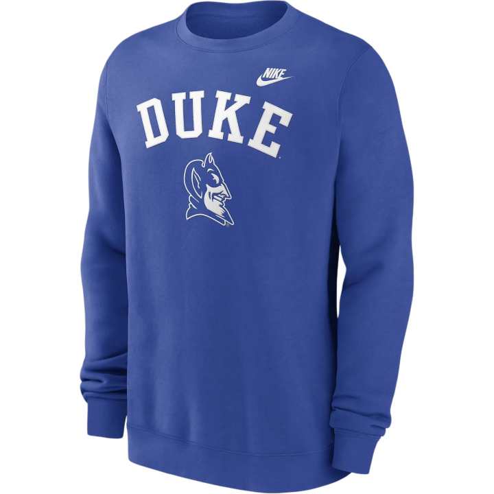 Nike Nike Duke Blue Devils Legacy Classic Arch Over Logo Men's Nike College Pullover Crew