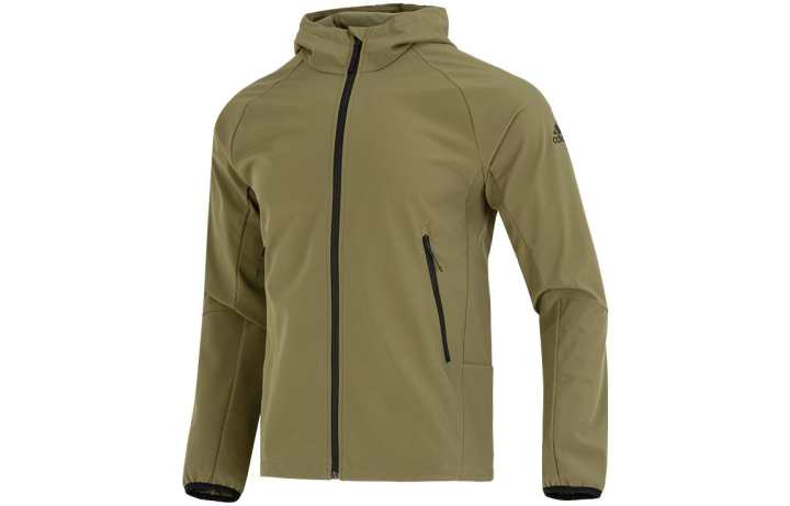 Adidas Adidas Jackets Men's Army Green Hooded Moderate Other