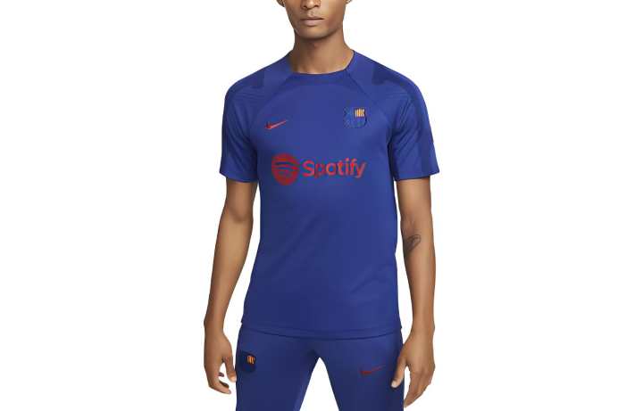 Nike Nike T Shirts Men's Blue Crew Neck Moderate Straight Fit