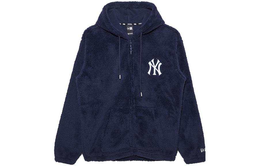 New Era Velvet Jackets Unisex Navy Blue Hooded Moderate Other