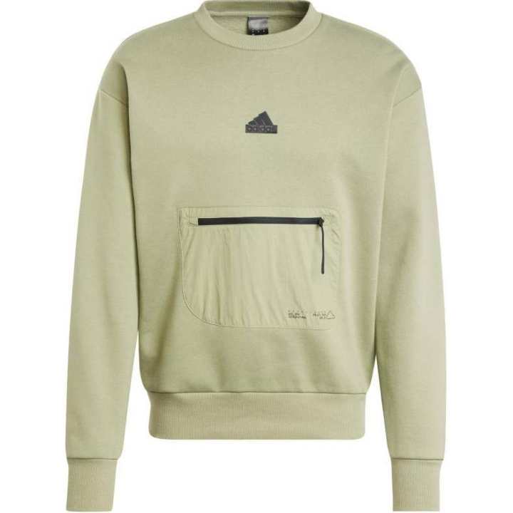 Adidas Adidas Clothing Sweatshirts Men's Green Crew Neck Thickened