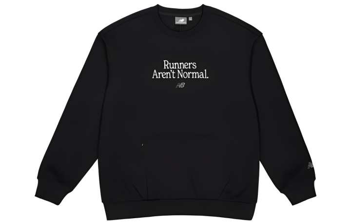 New Balance New Balance Sweatshirts Men's Black Crew Neck Moderate Regular