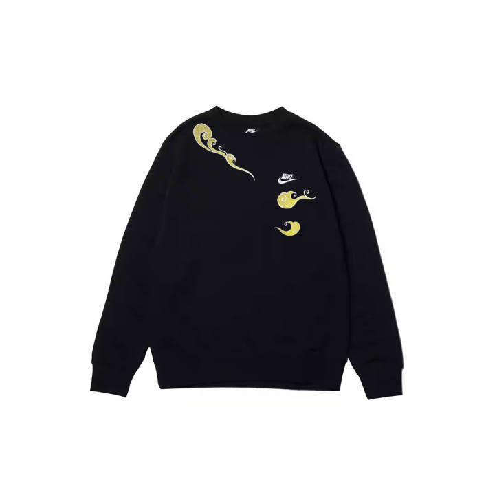 Nike Nike Sweatshirts Men's Black Crew Neck Moderate Regular