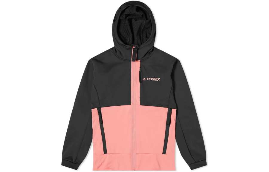 Adidas Adidas Jackets Men's Pink Hooded Moderate Other