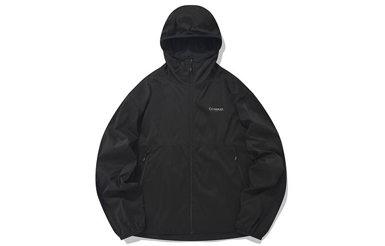 COVERNAT Jackets Unisex Black Hooded Moderate