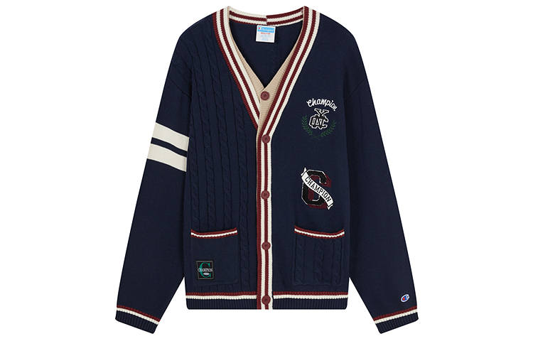 Champion Knitted Fabric Cardigan Men's