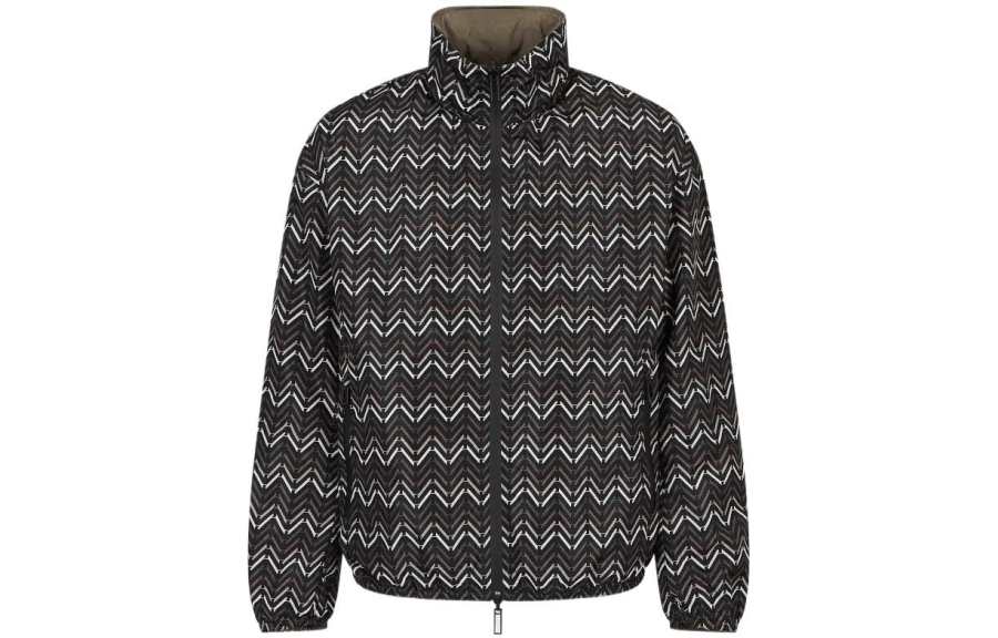 EMPORIO ARMANI 【Previous Season】chevron-print reversible jacket