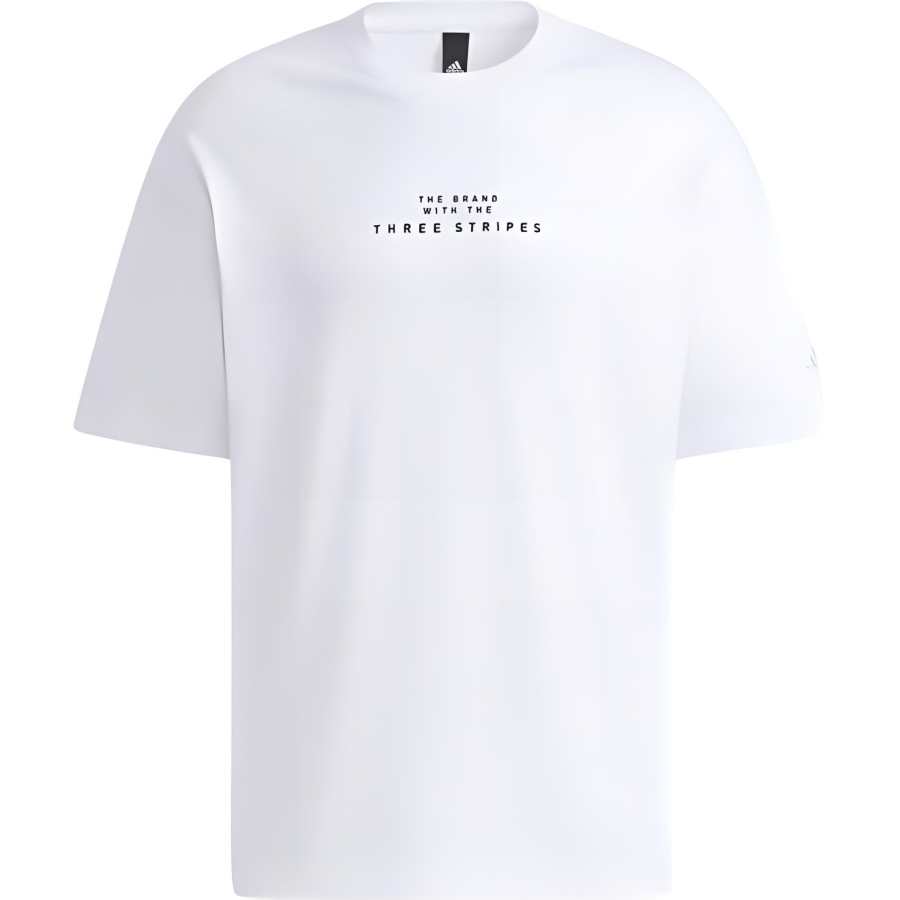 Adidas Adidas T Shirts Men's White Crew Neck Moderate