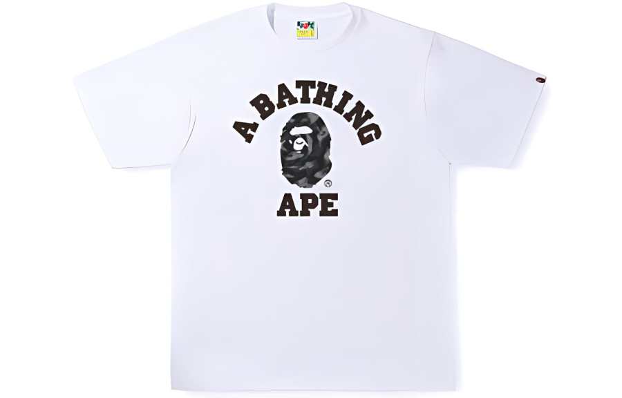 A BATHING APE Bape Stroke Camo College Tee