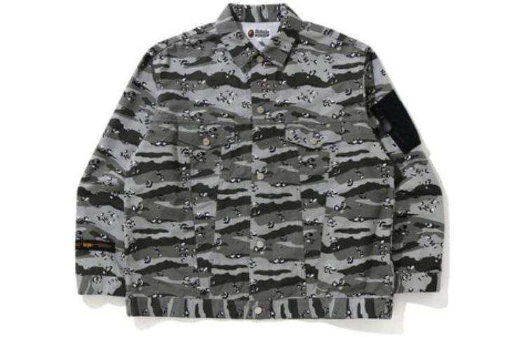 A BATHING APE Bape Desert Camo Loose Fit Trucker Jacket