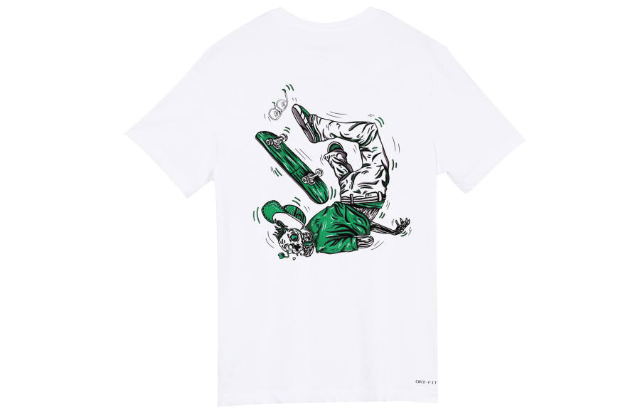 Jordan Jordan T Shirts Unisex White Crew Neck Moderate Straight Fit