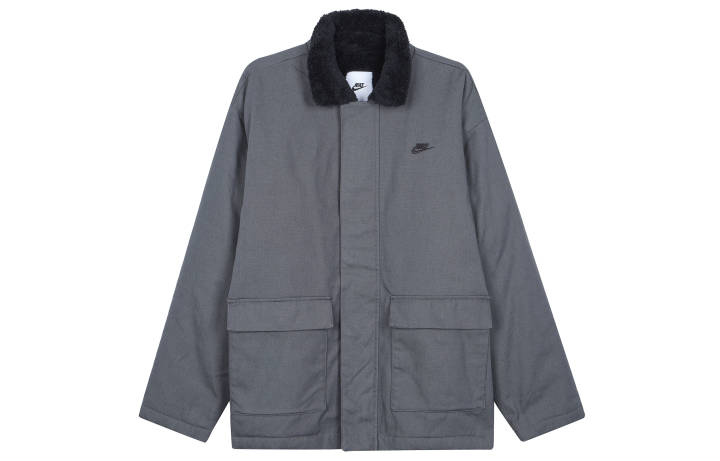 Nike Nike Jackets Men's Gray Lapel Thickened Other
