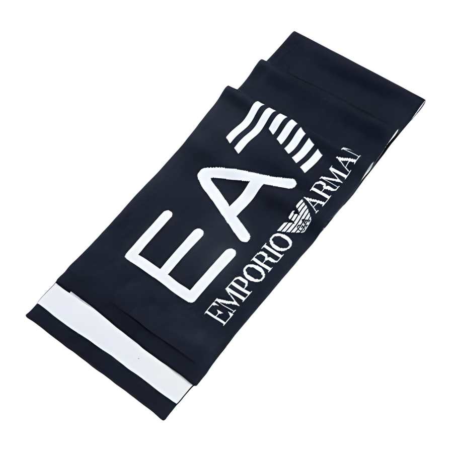 EMPORIO ARMANI Acrylic Knit Scarves Unisex Dark Blue
