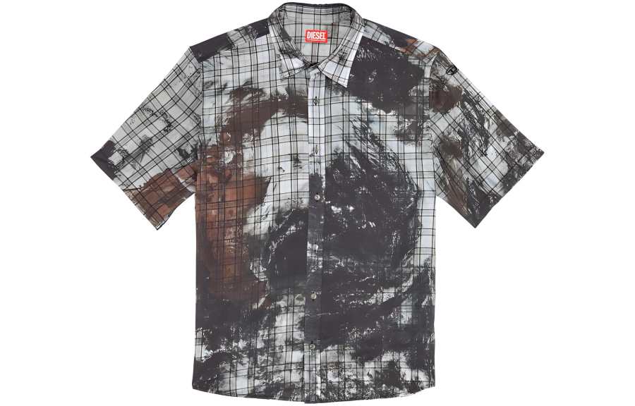 DIESEL DIESEL Shirts Men's Black/Gray Moderate Other