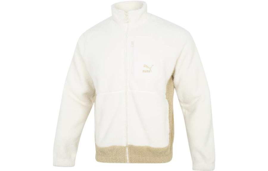 PUMA PUMA Jackets Unisex White Stand Collar Moderate Other