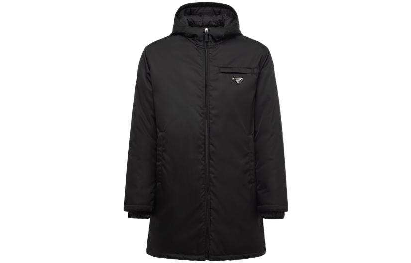 PRADA PRADA Jackets Men's Black Hooded Moderate Other