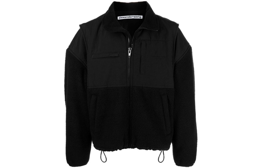 Alexander Wang Alexander Wang Oversized Zip Fleece Jacket