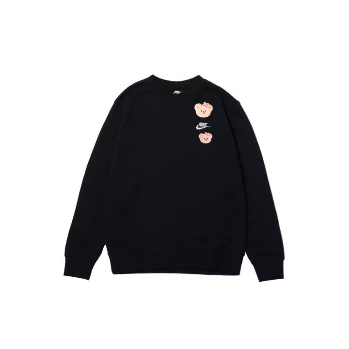Nike Nike Sweatshirts Men's Black Crew Neck Moderate Regular
