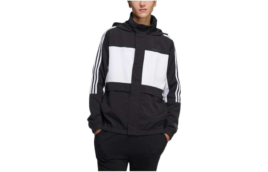 Adidas Neo Jackets Men's Black Hooded Moderate Other