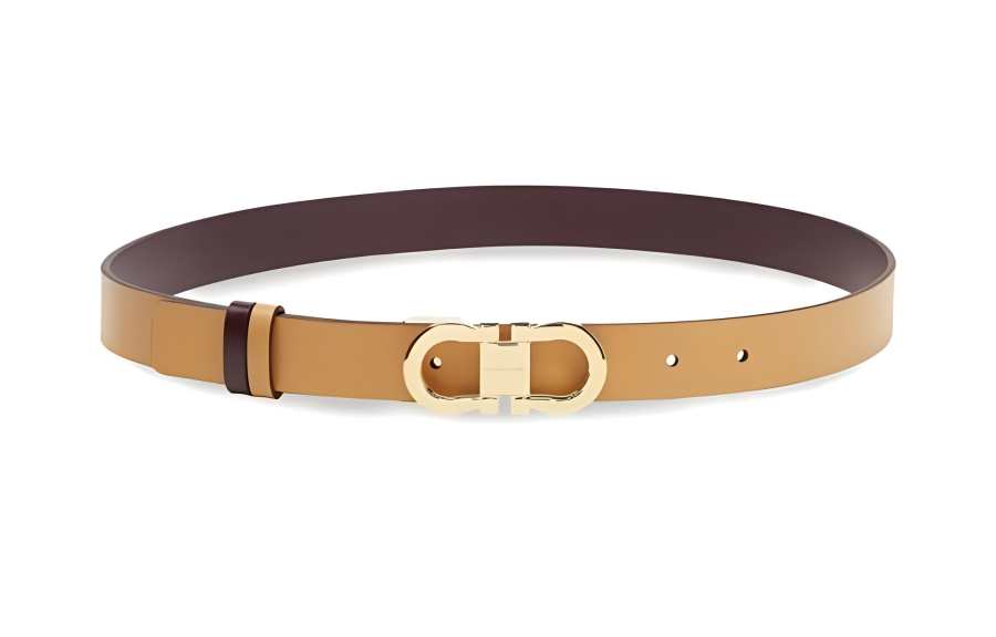 Ferragamo Ferragamo Gancini-buckle reversible leather belt