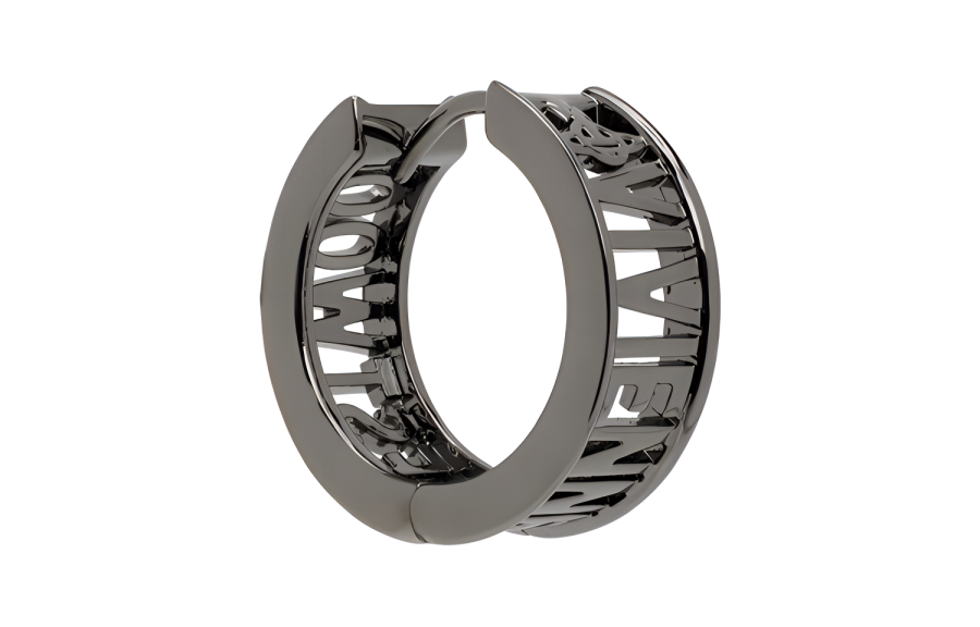 Vivienne Westwood Brass Earrings Men's Gunmetal