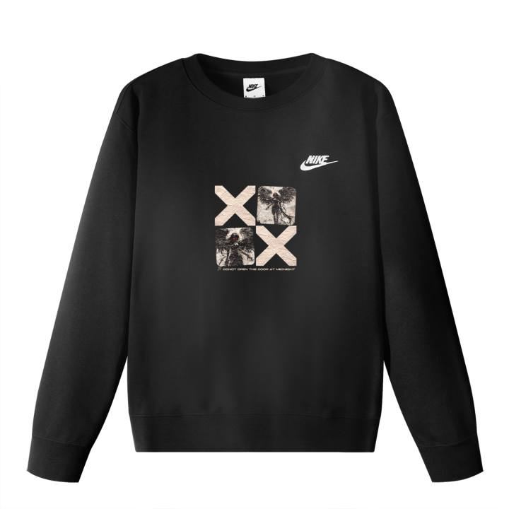 Nike Nike Sweatshirts Unisex Black Crew Neck Moderate Regular