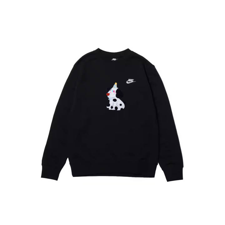 Nike Nike Sweatshirts Men's Black Crew Neck Moderate Regular
