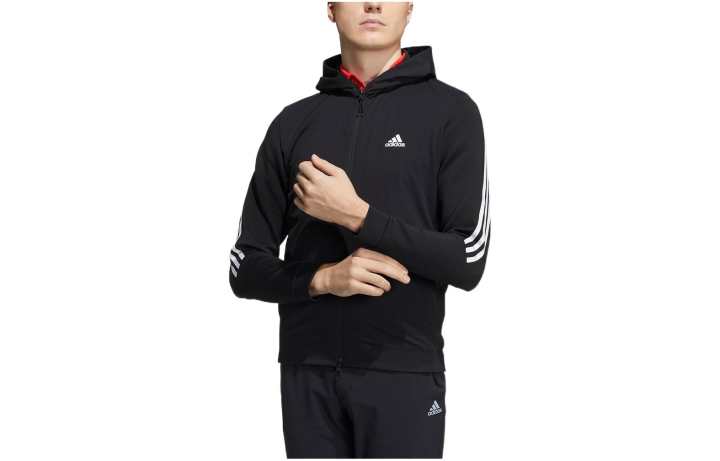 Adidas Adidas Essential Jackets Men's Black Hooded Moderate Other