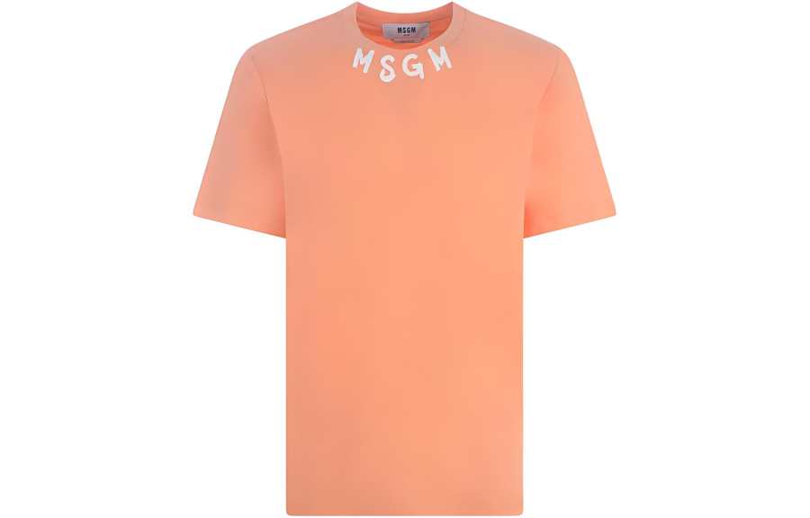 MSGM Msgm Logo Printed Crewneck T-Shirt