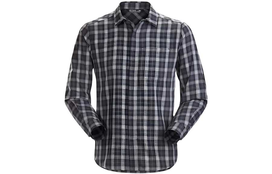 Arcteryx Arc'teryx COVERT LT Fleece Clothing Men's Gray Plaid