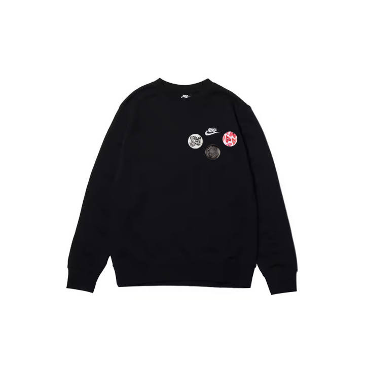 Nike Nike Sweatshirts Men's Black Crew Neck Moderate Regular