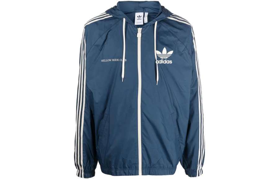 Adidas Originals Jackets Men's Blue Hooded Moderate Other